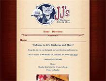 Tablet Screenshot of jjsbarbecue.com